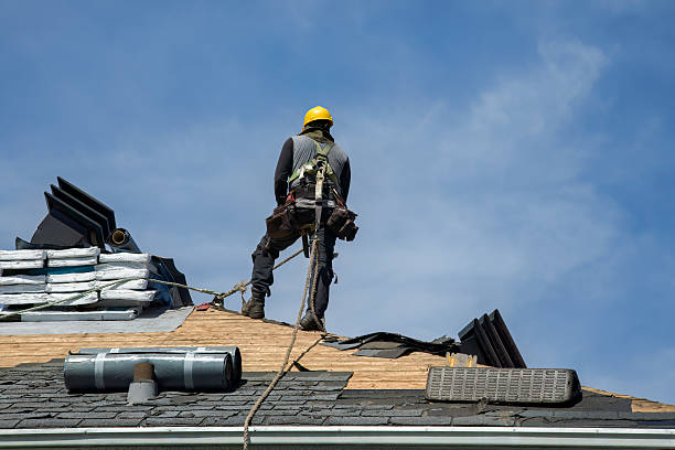Professional Gutter Installation technician working in Avondale Estates, GA